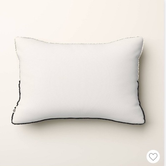 NWT Kate Spade x Target Beaded Black White Lumbar Pillow - Picture 2 of 3